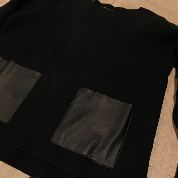 Zara Knit Black long sleeve sweater MEDIUM size - Picture 3 of 5